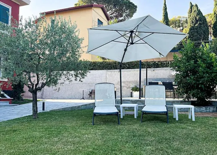 Elegante Giardino + Posteggio Privato Villa Santa Margherita Ligure